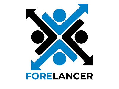 Fore Lancer flat icon logo minimal simple logo