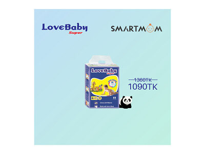 Love baby x smart mom banner branding design