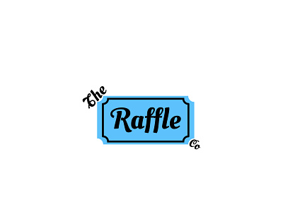 The raffle co logo minimal simple logo