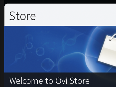 Ovi Store Banner design meego mobile