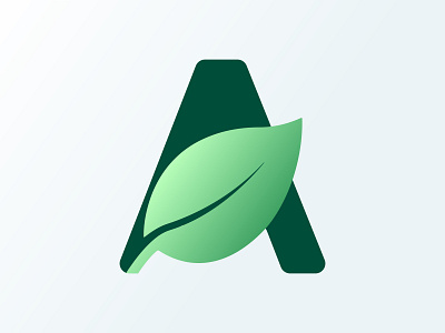 Letter A + Leaf