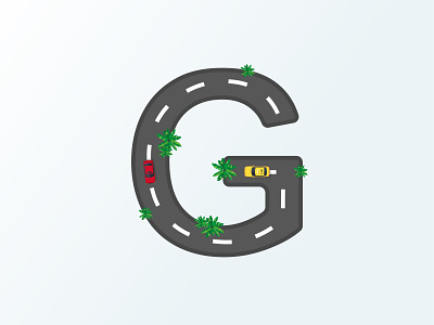 Letter G + Path branding design icon illustration logo logo design vector