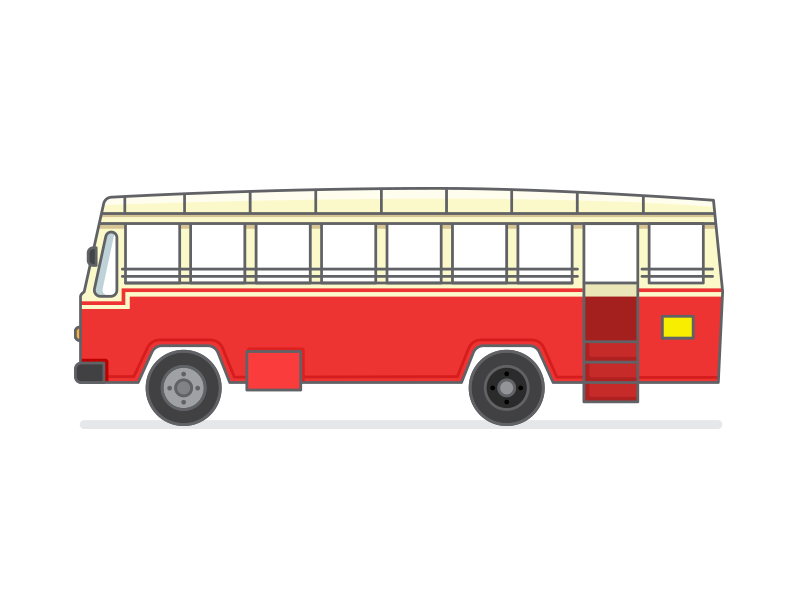 Vehicles - Kerala State Bus- KSRTC by Pramod KV on Dribbble