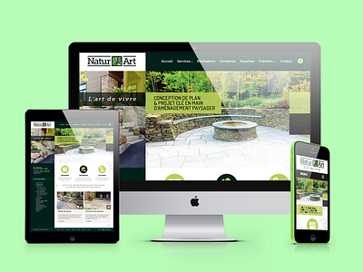Naturart creative design graphic ipad mobile ui web website