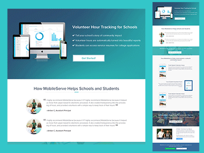 Education Landing Page