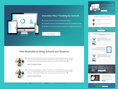 Education Landing Page education graphics landing page skill student