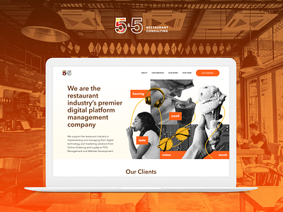 5&5 Site Redesign audit b2b branding figma graphic design redesign restaurant sitedesign ui uiux uiuxdesign user experience visual identity visualdesign webdesign website