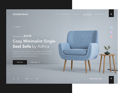 Versatile Street - Shopping Website Concept 🔥