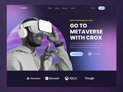 Crox - Virtual Reality Services Hero Section