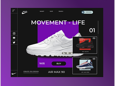 Nike Website Concept by Andrey on Dribbble