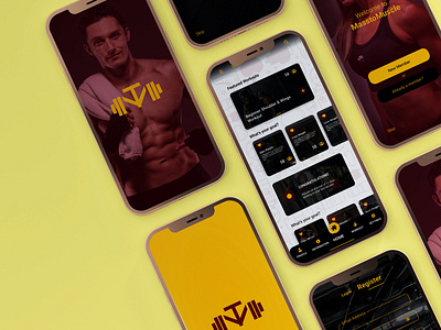 MasstoMuscle app - Fitness Mobile App Design