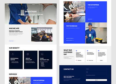 BRIGHTMAN - Technical Service Informational Website app branding design graphic design typography ui ux