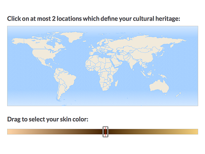 Race and Ethnicity Picker background culture ethnicity form picker race