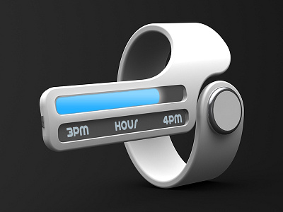 Perspective Timepiece Interface Detail 3d industrial design photoshop product rendering timepiece watch