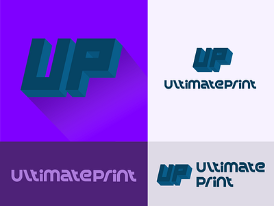 Logo UltimatePrint3D 3d branding design graphic design illustration illustrator logo pr presentation print ui vector