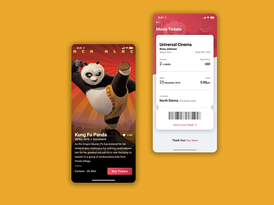 Ticket booking app design