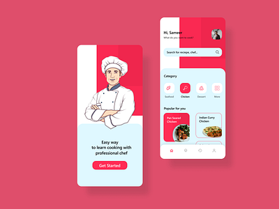 App to learn cooking