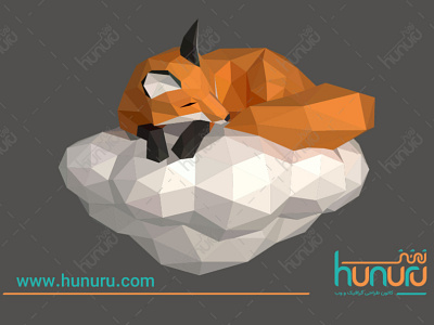 fox vector design farsi fox hunuru illustration persian vector