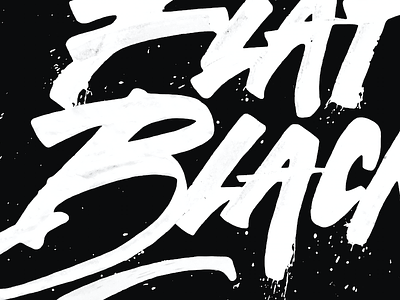 Flat Black atlanta black cola pen layers letters type typography