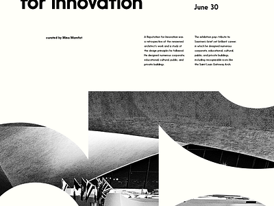 innovation bw poster swiss type typography