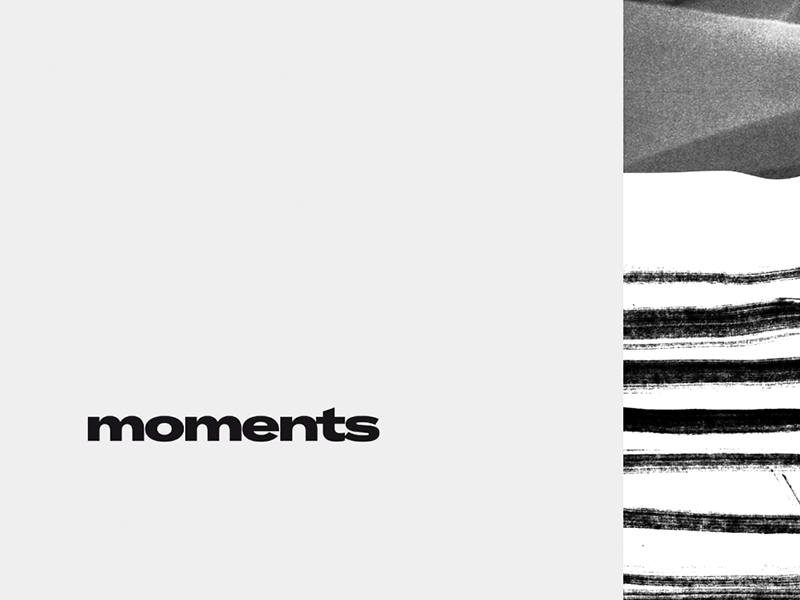 Moments black collage paper texture white