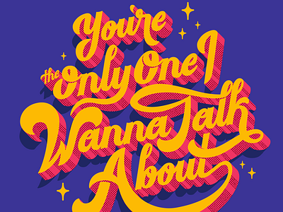 Talk About You by Mika lettering mika talk about you