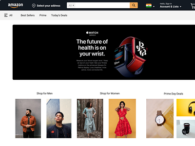 Amazon Website Redesign amazon design logo redesign ui website