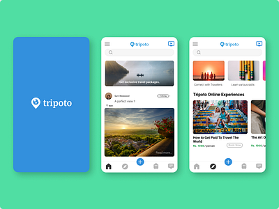 Tripoto Travel App Redesign app design redesign screens travel ui