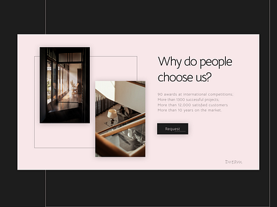 A website for a a design studio art design studio ui uiux ux uxui veb vebdesign website