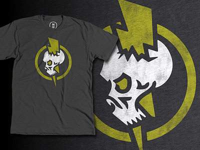 Skull Bolt apparel badass bold bolt bureau cotton graphic lightning skull tee vector
