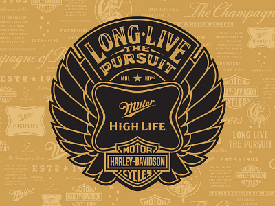 Long Live Other Concepts artist beer can davidson edition harley high life limited miller packaging series