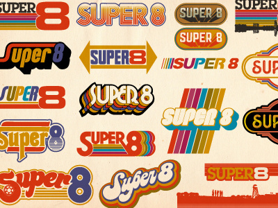 Super 8 70s logos movie vintage