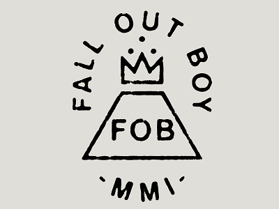 Fall Out Boy Seal band fall out boy graphic industrial logo merch simple stamp standard tee vintage