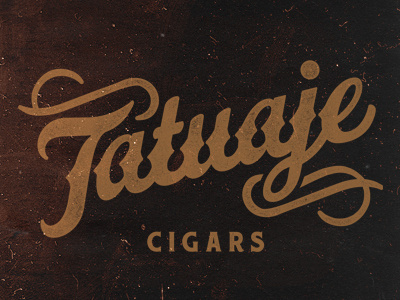 Tatuaje Script cigars classic script typography vintage