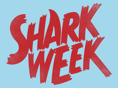 Shark Week discovery logo shark typography week