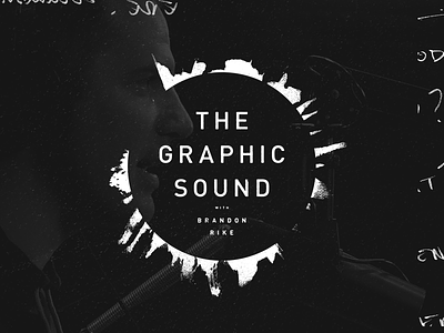 The Graphic Sound dark dirty graphic gritty grunge logo minimal minimalist podcast vintage