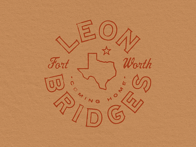 Leon Bridges Texas Seal badge blues bridges graphic leon logo merch merchandise retro seal texas vintage
