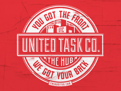 United Task Co. emblem logo merch typography union vintage