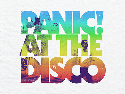 Panic! At The Beach apparel brendon disco merch panic retro urie vintage