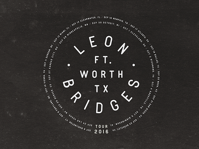 Leon Bridges Stamp band bridges leon merch stamp texas tour vintage
