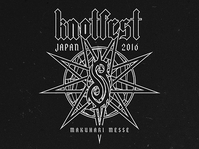Knotfest Star dark evil japan knotfest merch metal pentagram slipknot