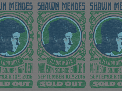 Nouveau Shawn Mendes fillmore gigoter hippy madison mendes merch nouveau poster shawn show poster