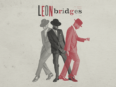 Leon Smooth bridges dance jazz leon poster tabloid vintage