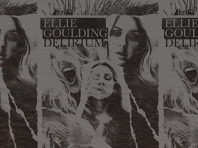 Ellie Goulding Cut and Paste collage cut ellie goulding merch mess paste pop rip scraps