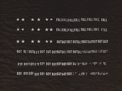 Fall Out Flag american boy distressed fall flag grunge merch minimal out rock