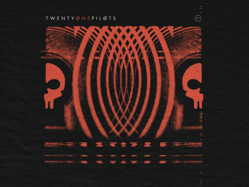 TØP Convergence geometric abstract grammy dark clique skeleton skull merch pilots one twenty