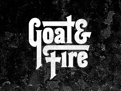 Goat+Fire 70s hessian lettering logo radio siriusxm typography vintage