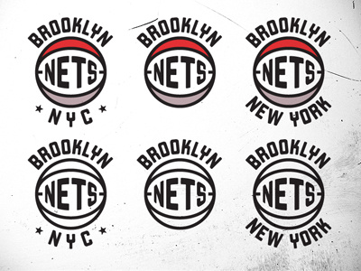 Nets Variations basketball brooklyn contino logo nba nets new jersey throwback vintage