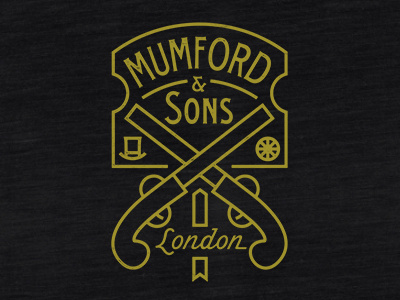 Mumford Pistols and fashioned gentlemen mumford old olde pistols sons timer typography
