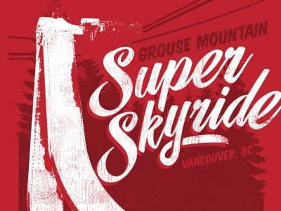 Super Skyride grouse mountain merch skyride vintage